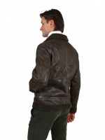 Aviator jacket with fur details Aviator jacket with fur details