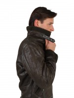 Aviator jacket with fur details Aviator jacket with fur details