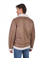 Aviator jacket with fur details Aviator jacket with fur details
