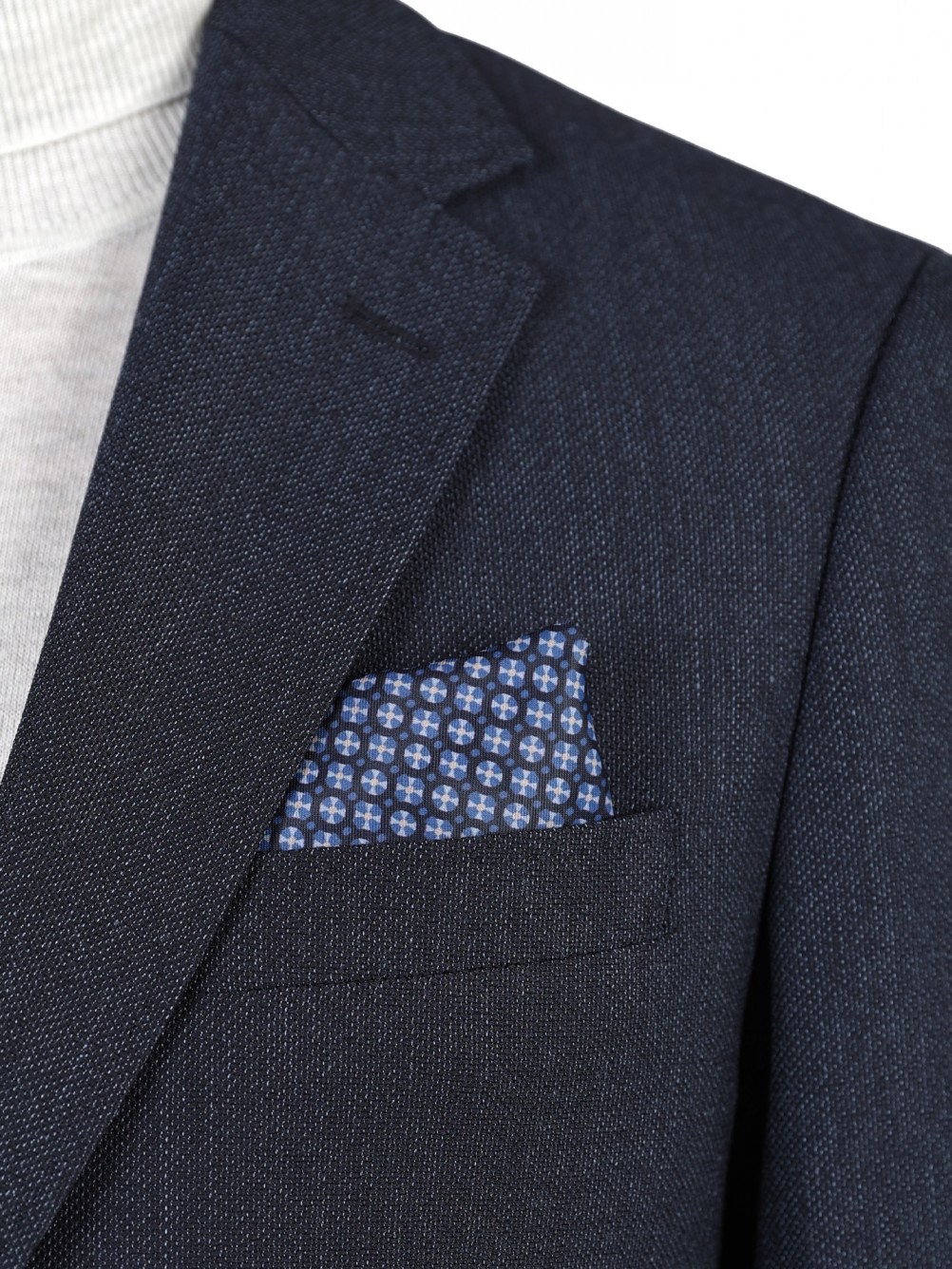 Blazer de lana con micropatrón
