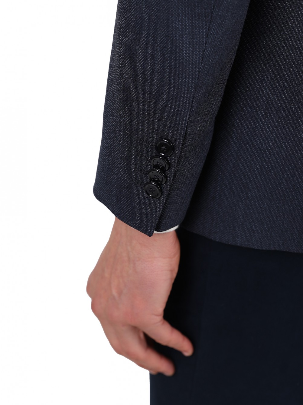 Blazer de lana con micropatrón