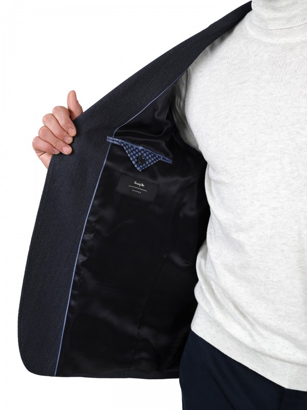 Wool blazer with micro pattern Wool blazer with micro pattern