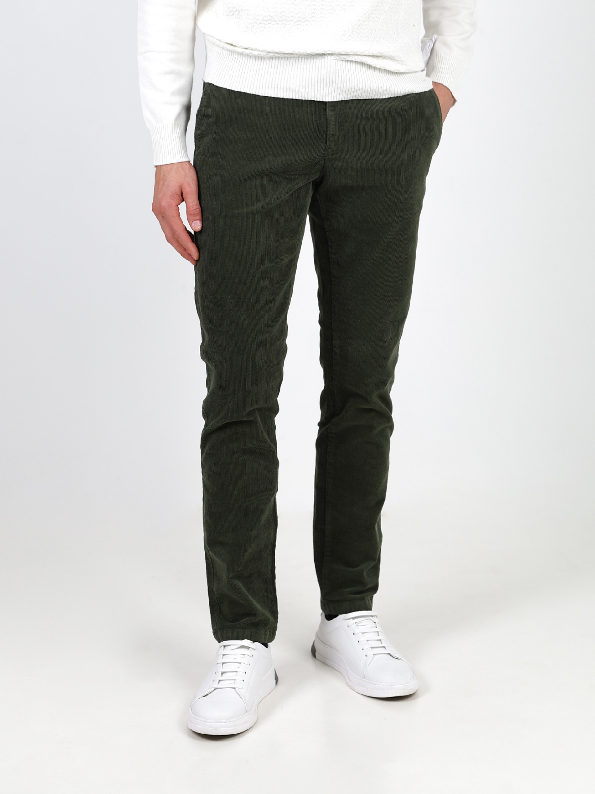 Calça de bombazina com algodão