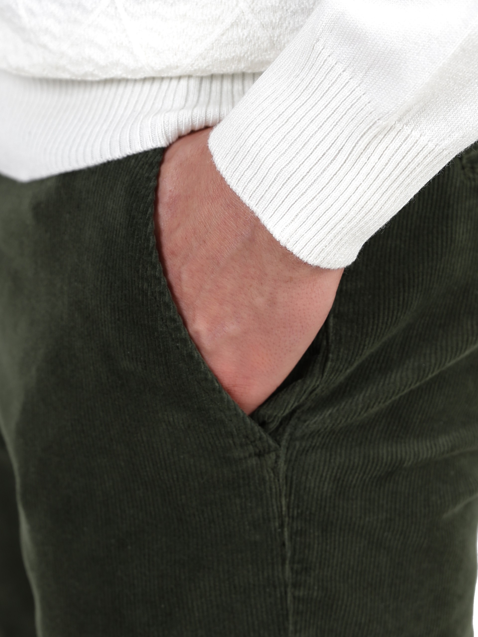 Calça de bombazina com algodão