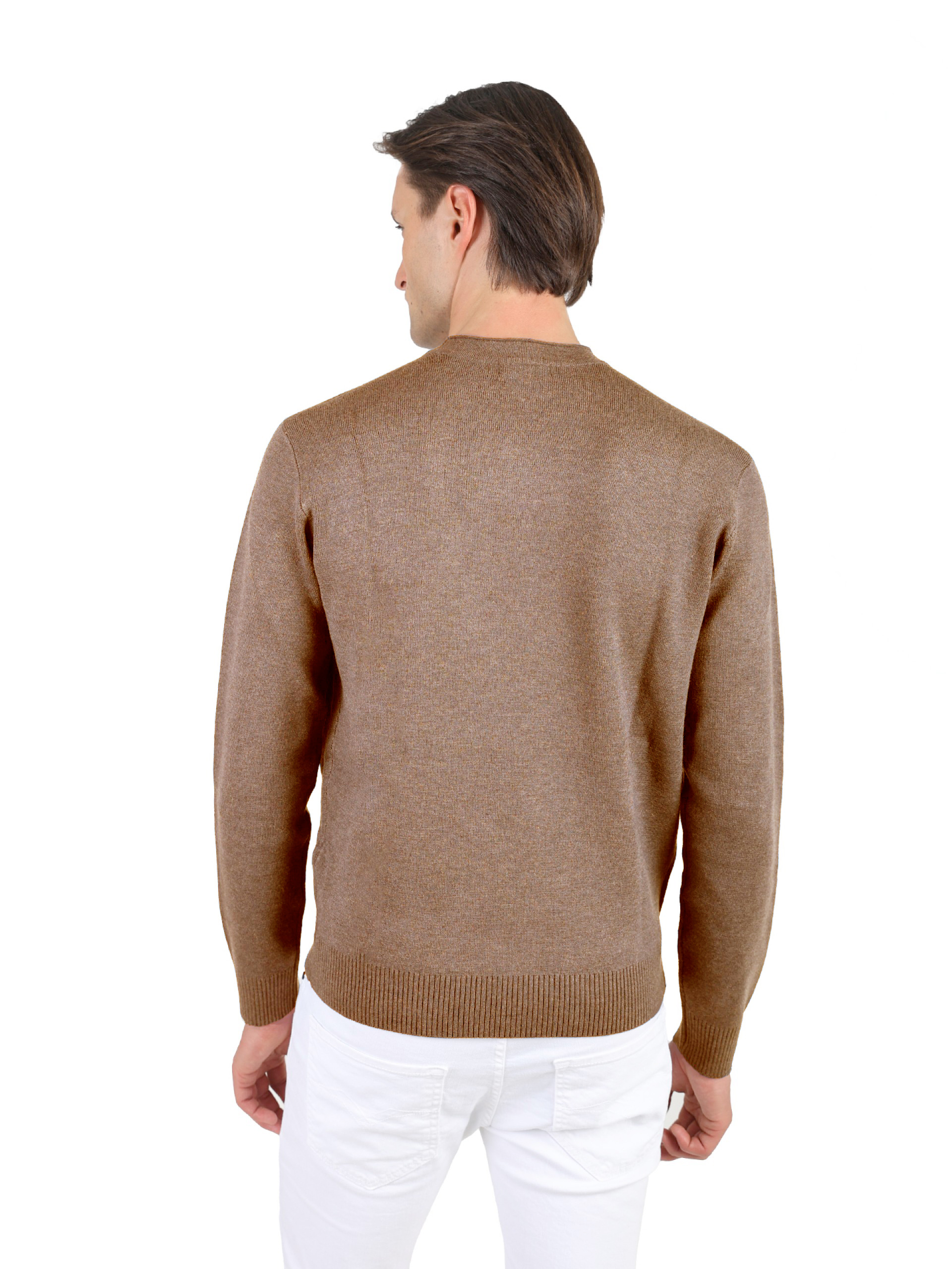 Structured crew-neck knit