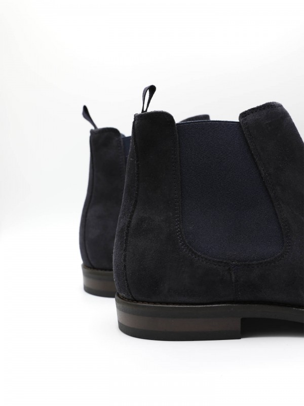 Botim elástico de pele camurça Botim elástico de pele camurça