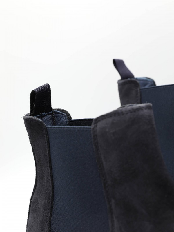 Botim elástico de pele camurça Botim elástico de pele camurça