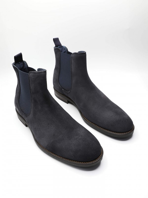 Botim elástico de pele camurça Botim elástico de pele camurça