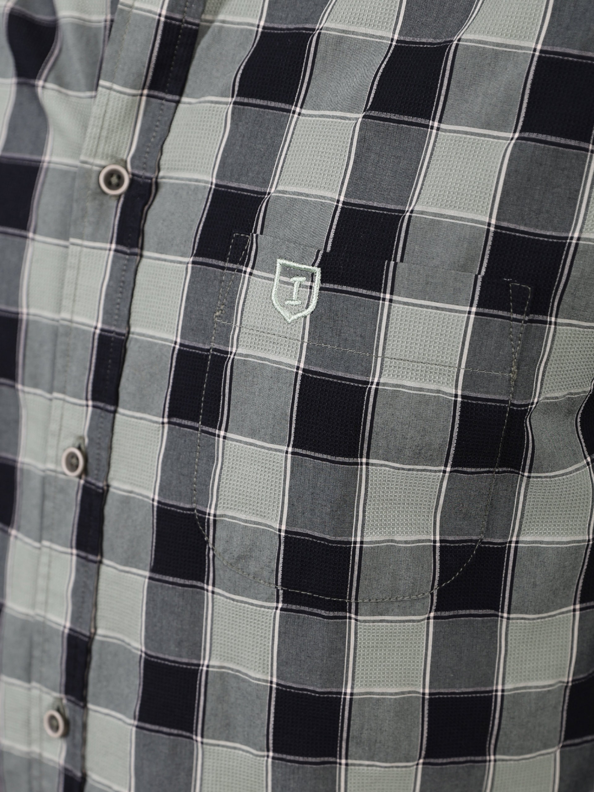 Camisa Casual em Algodão - Padrão Xadrez