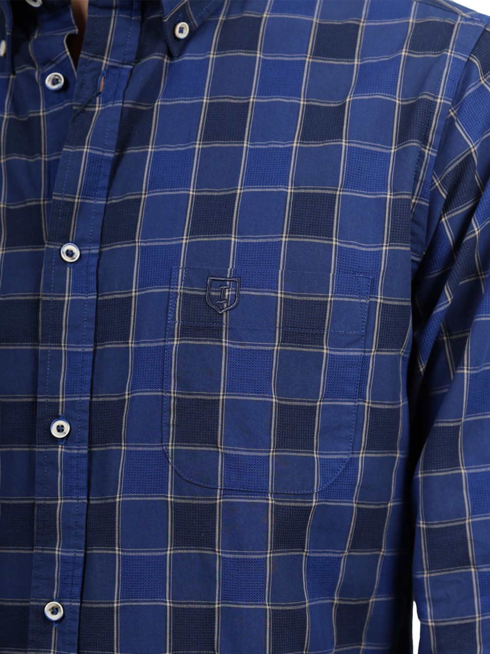 Camisa Casual em Algodão - Padrão Xadrez