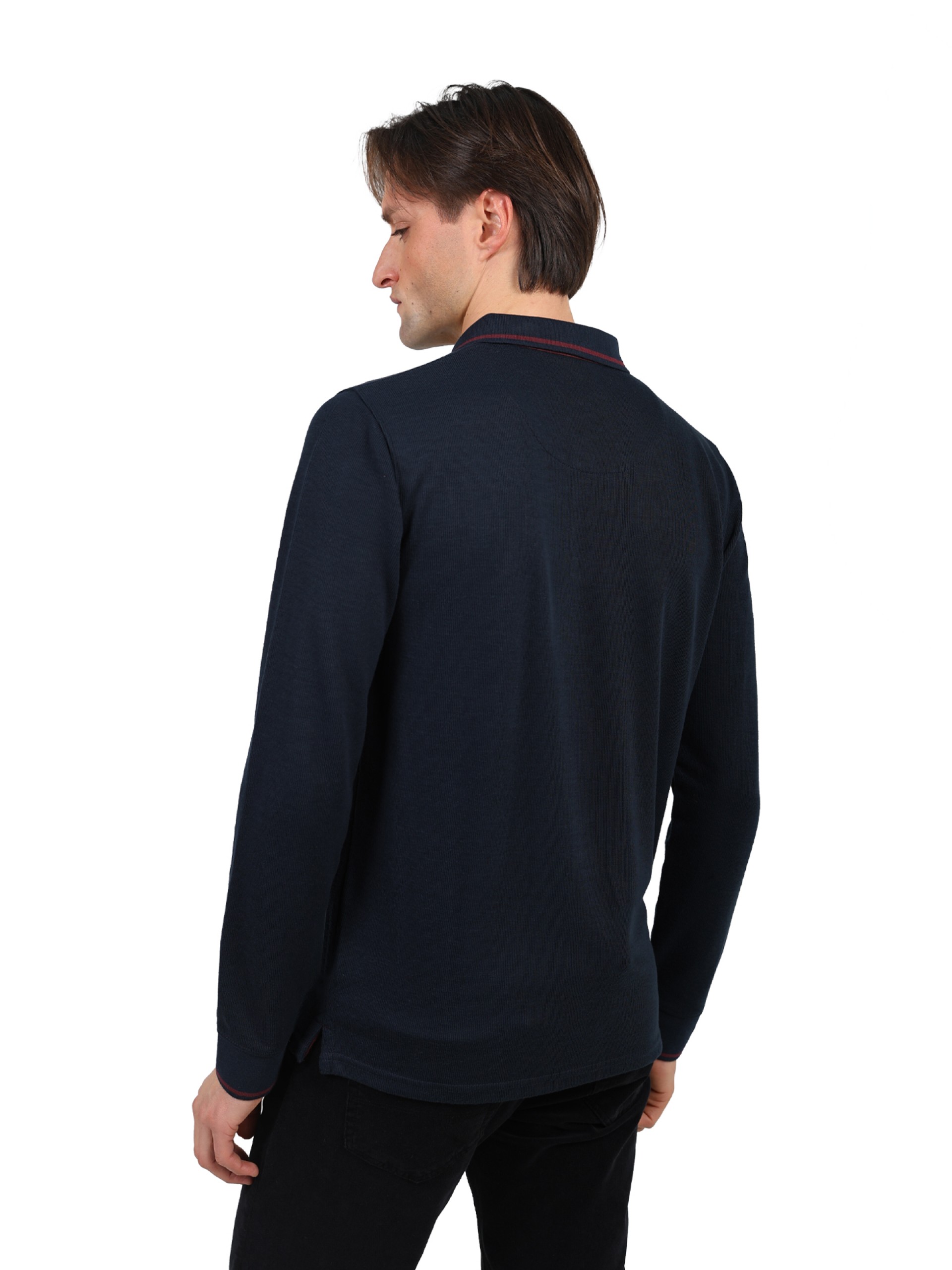 Long-sleeve polo