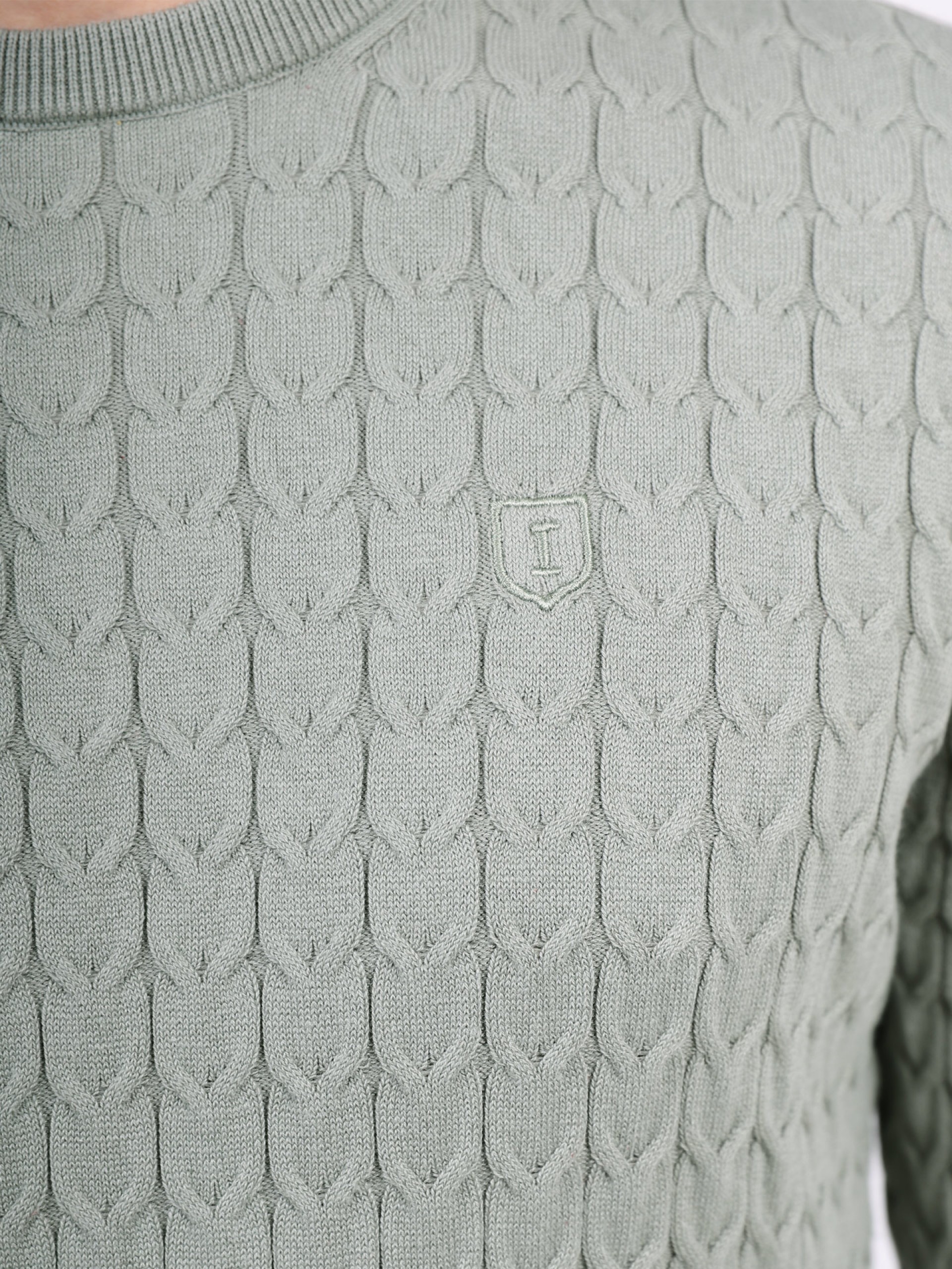 Cotton cable-knit sweater