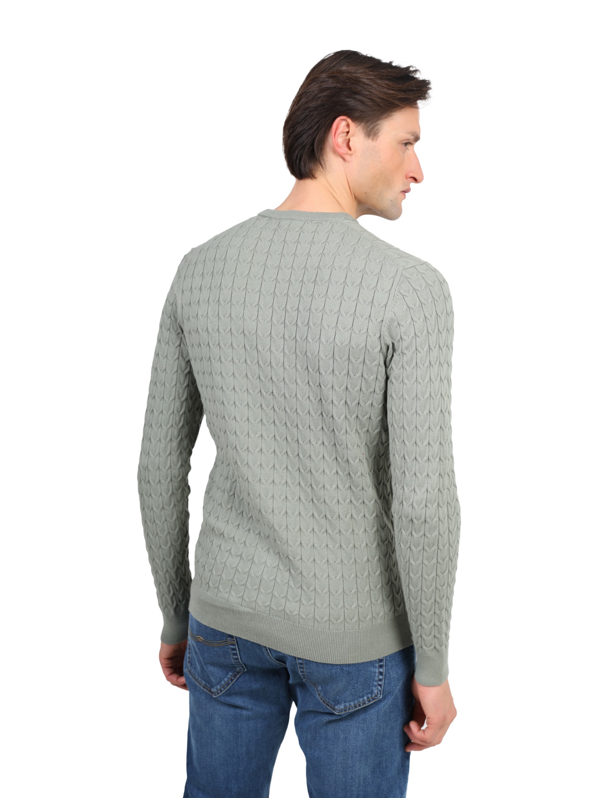 Cotton cable-knit sweater