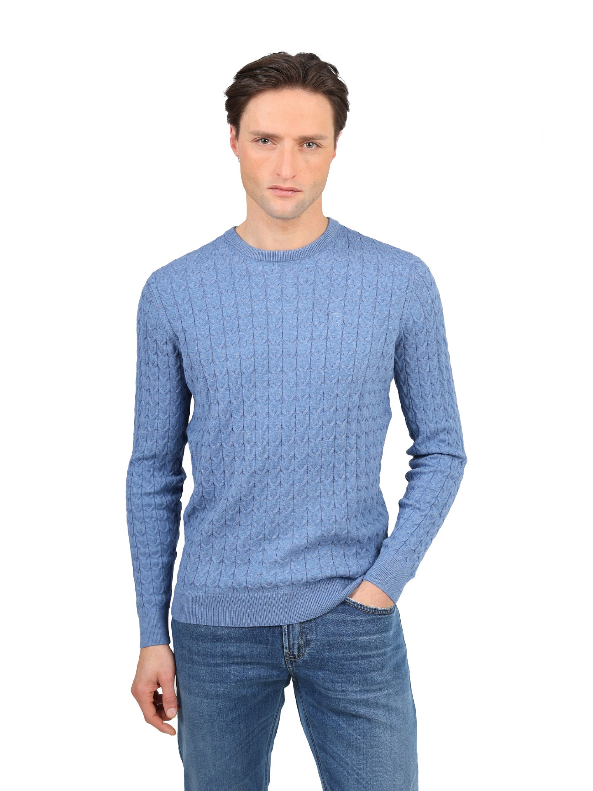 Cotton cable-knit sweater