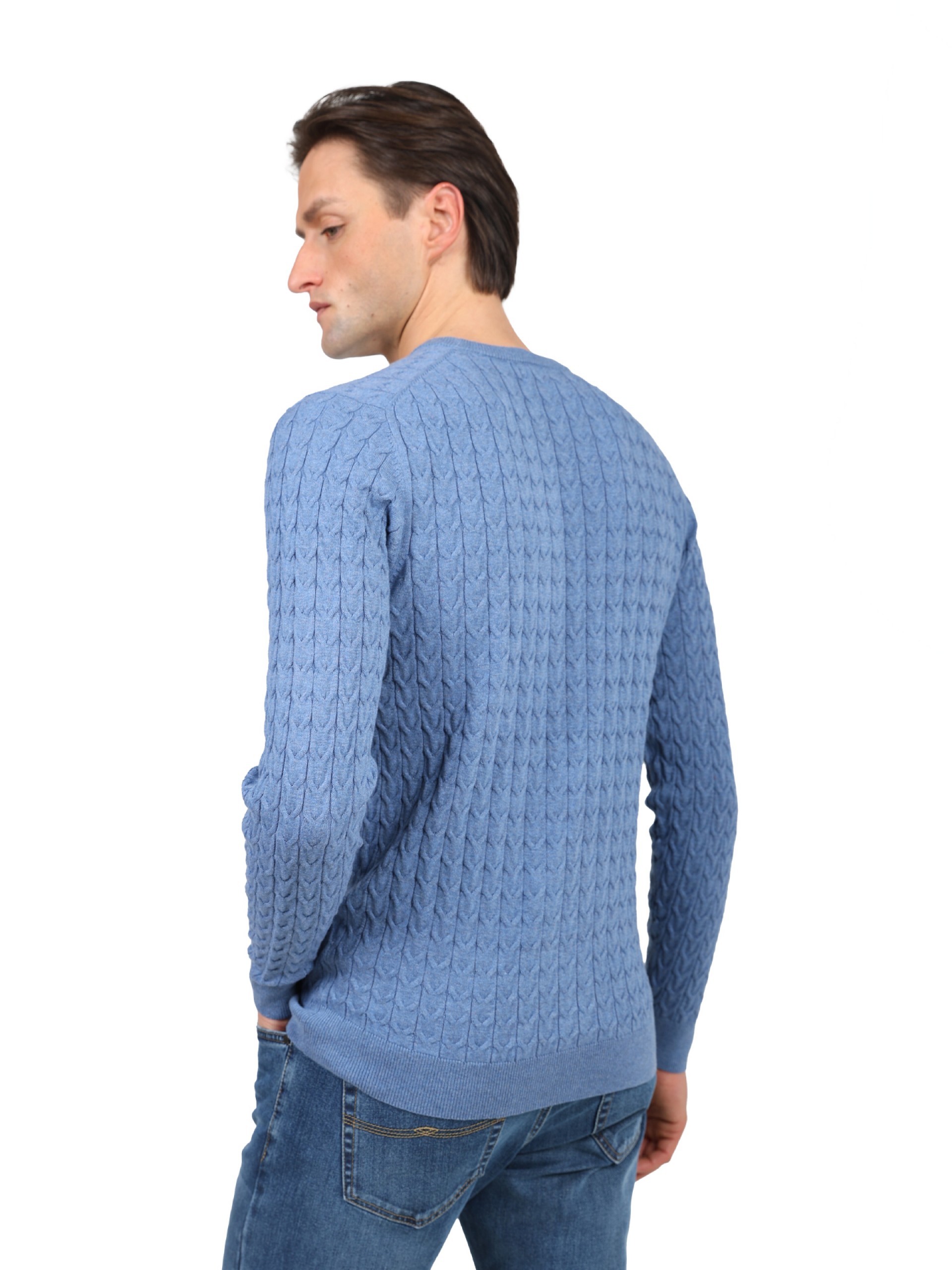 Cotton cable-knit sweater