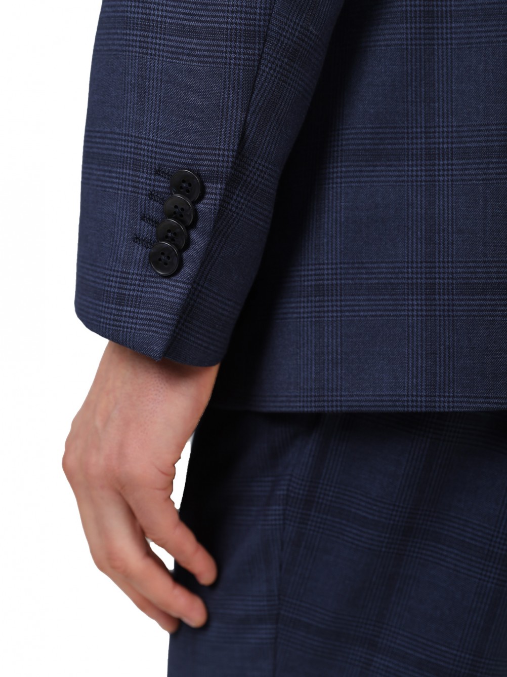 Double-breasted suit with pattern