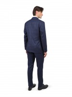 Double-breasted suit with pattern