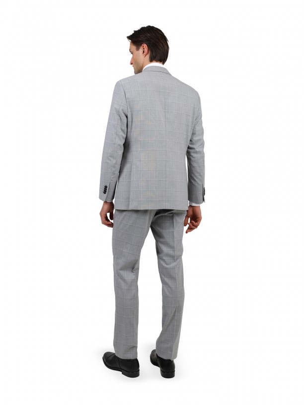 Traje con patrón regular fit Traje con patrón regular fit