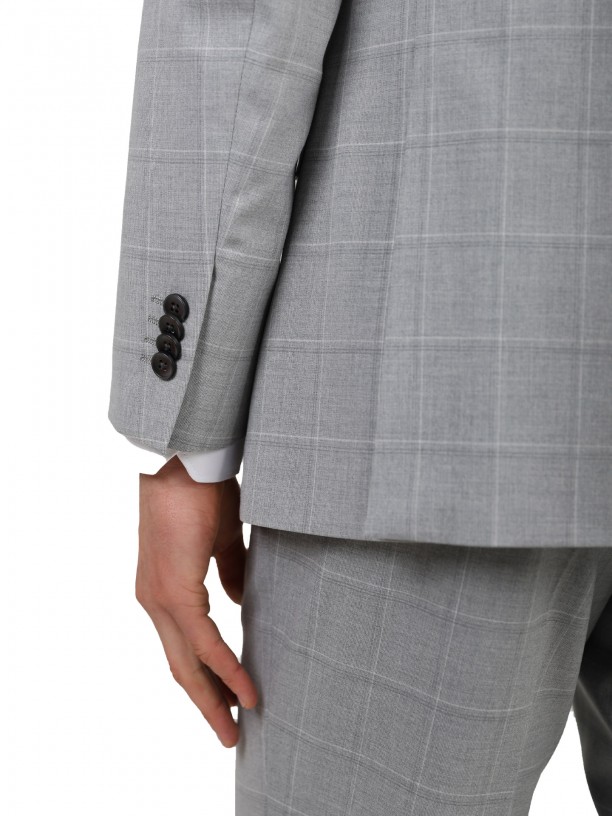 Traje con patrón regular fit Traje con patrón regular fit