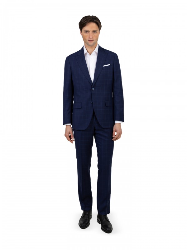 Traje con patrn regular fit