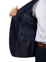 Blue patterned regular fit suit