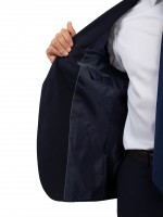 Fato azul com padrão slim fit Fato azul com padrão slim fit