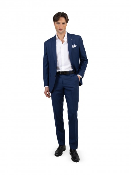 Fato listrado regular fit