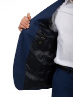 Fato listrado regular fit
