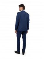 Fato listrado regular fit