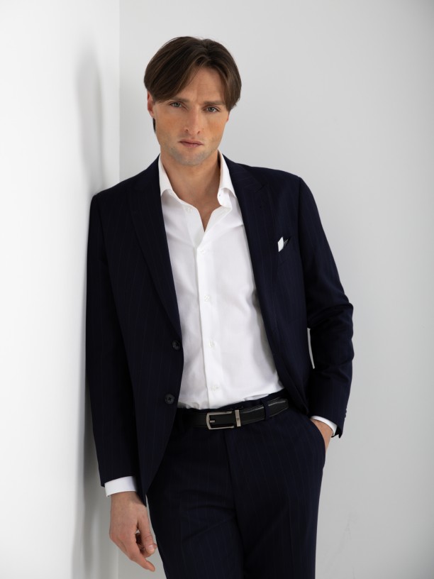 Slim Fit striped suit