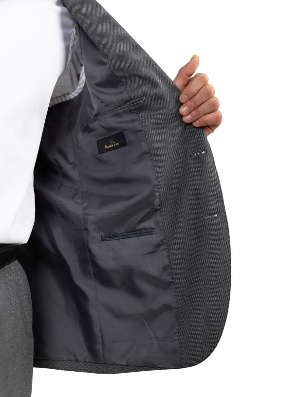 Traje micro estampado regular fit