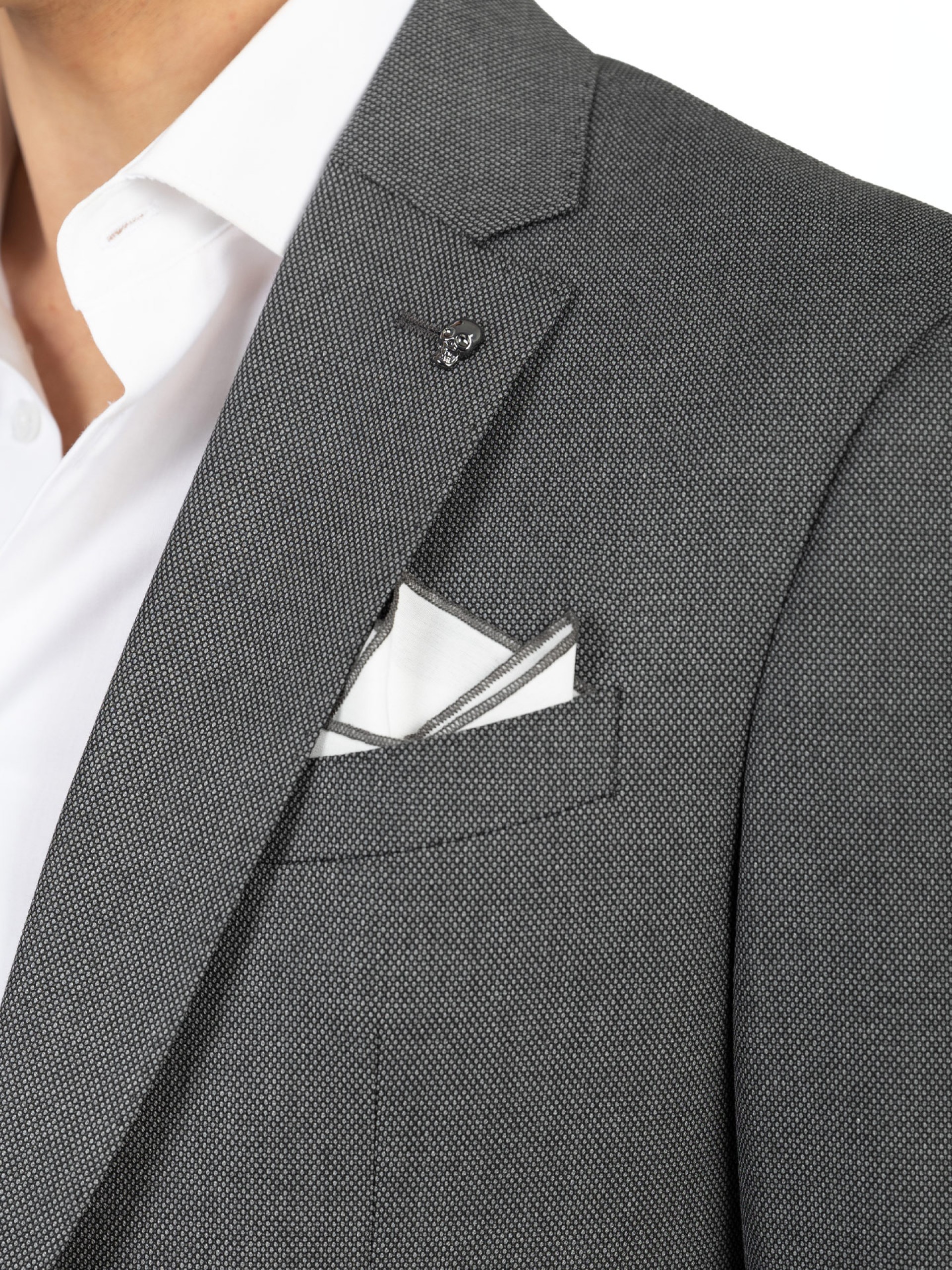 Traje micro estampado regular fit