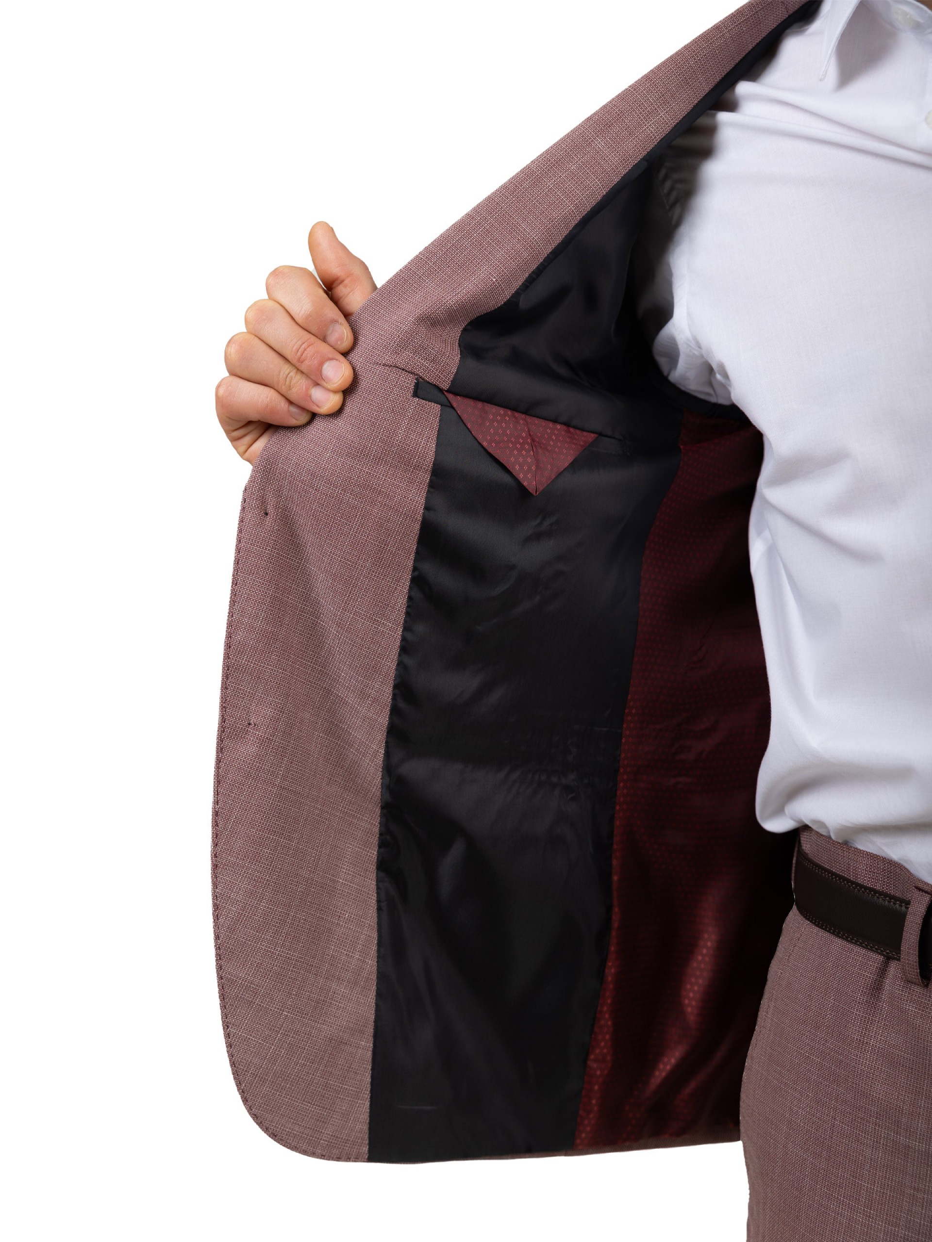 Traje de microestructura slim fit