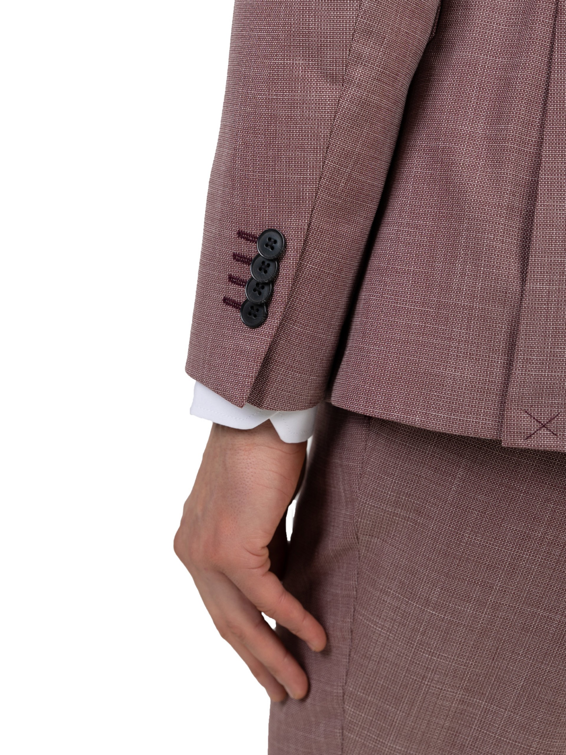 Traje de microestructura slim fit