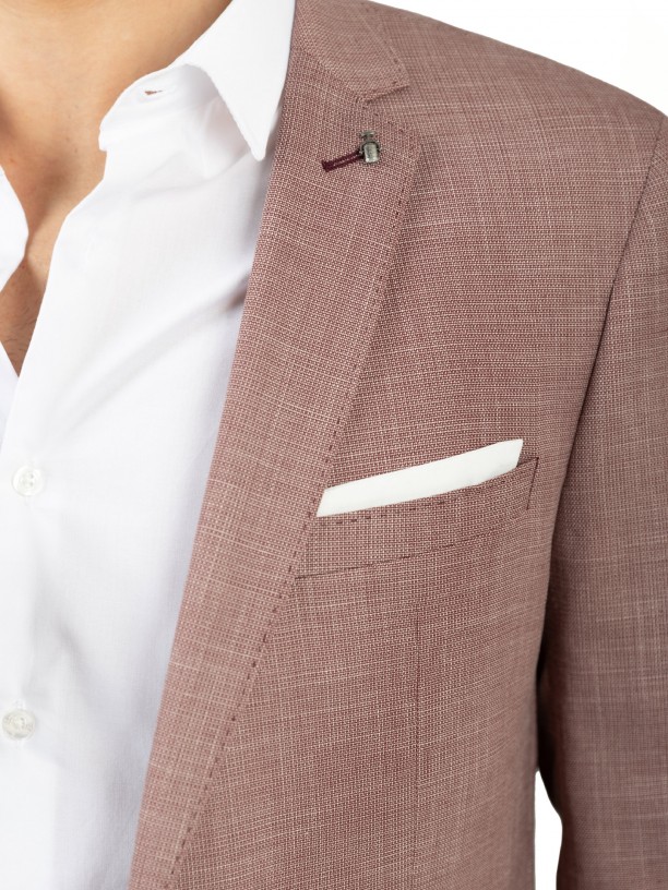 Traje de microestructura slim fit