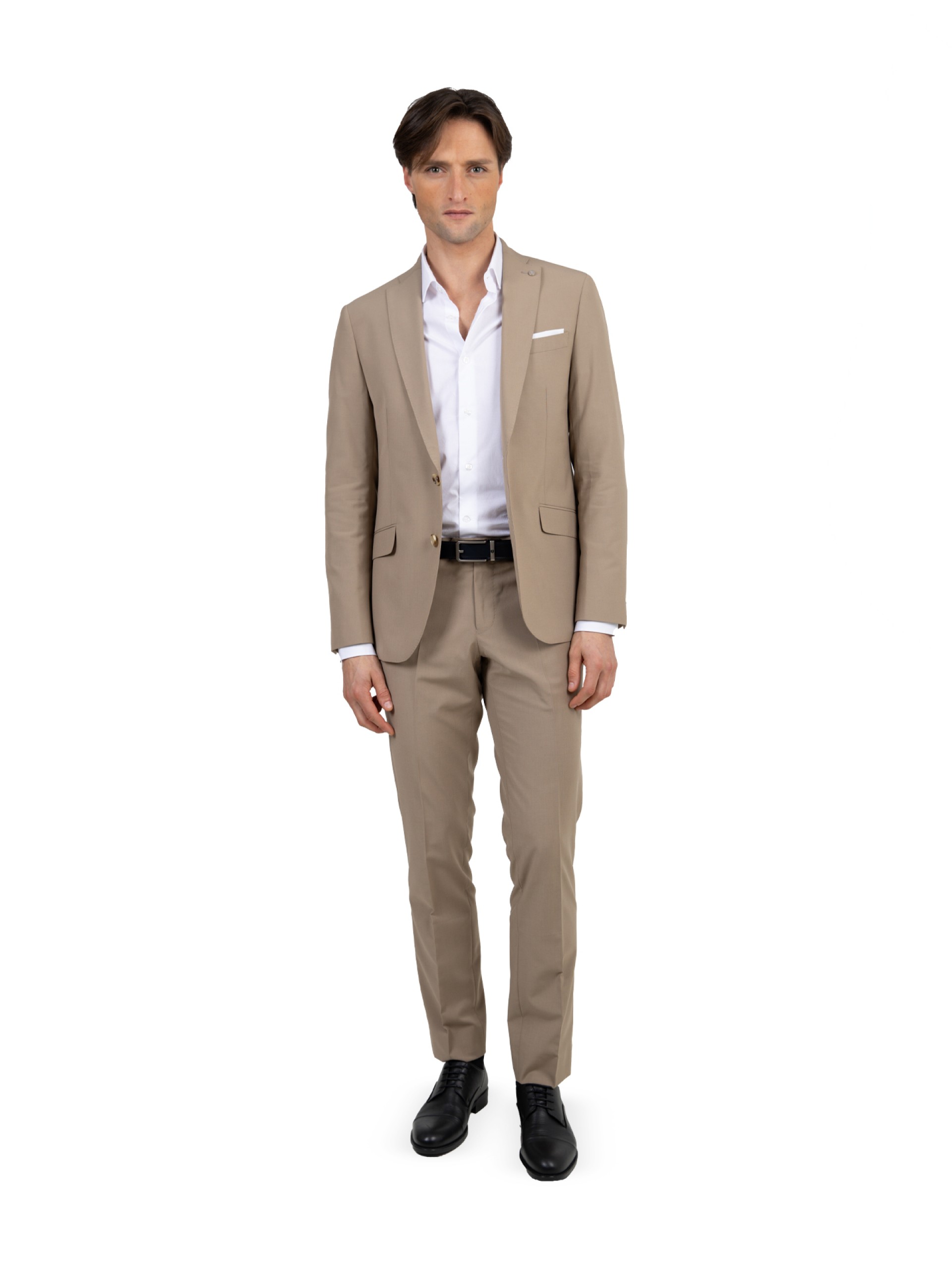 Traje liso de corte Slim Fit