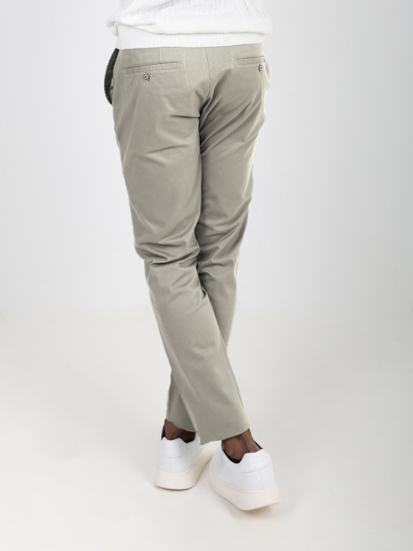 Pantalones chinos de algodón elástico Pantalones chinos de algodón elástico