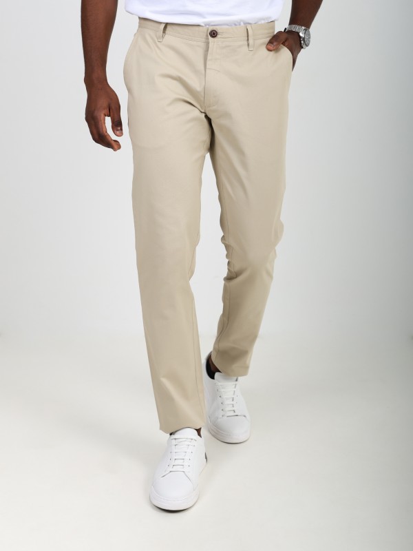 Calas chino de algodo elstico