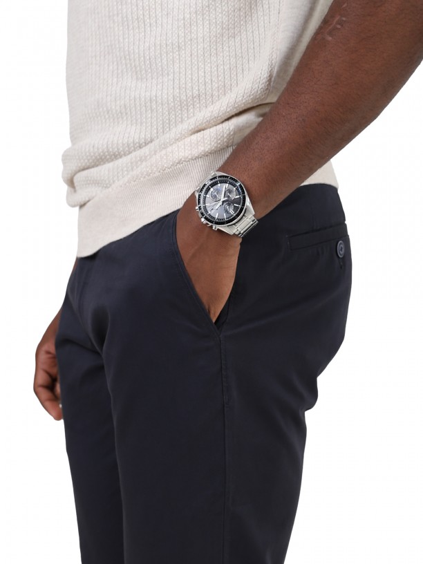 Pantalones chinos de algodn elstico