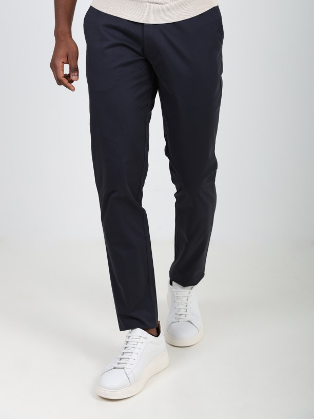 Pantalones chinos de algodn elstico