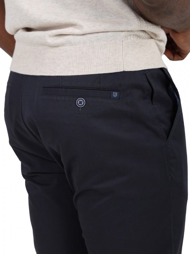 Pantalones chinos de algodn elstico