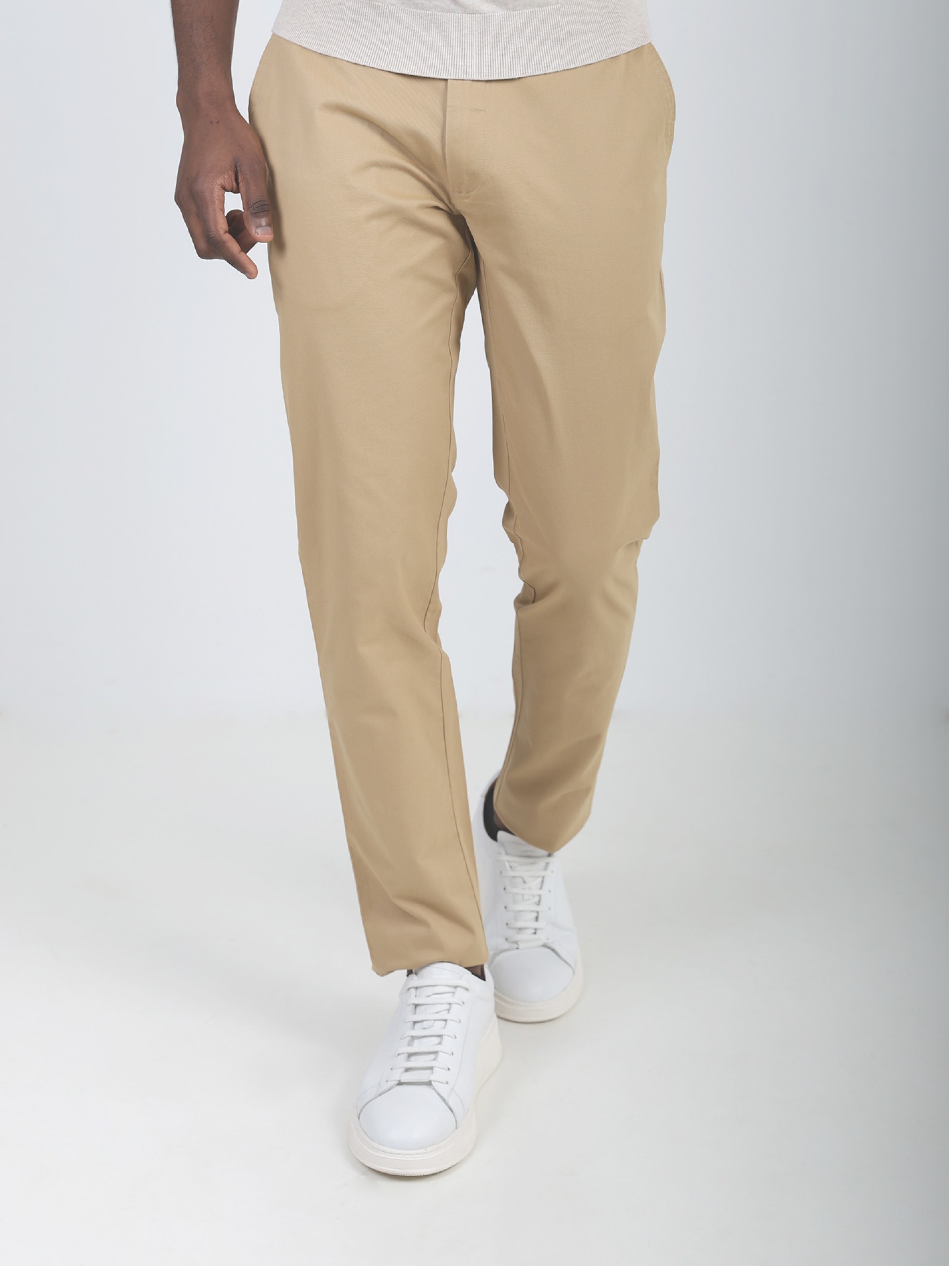 Pantalones chinos de algodón elástico