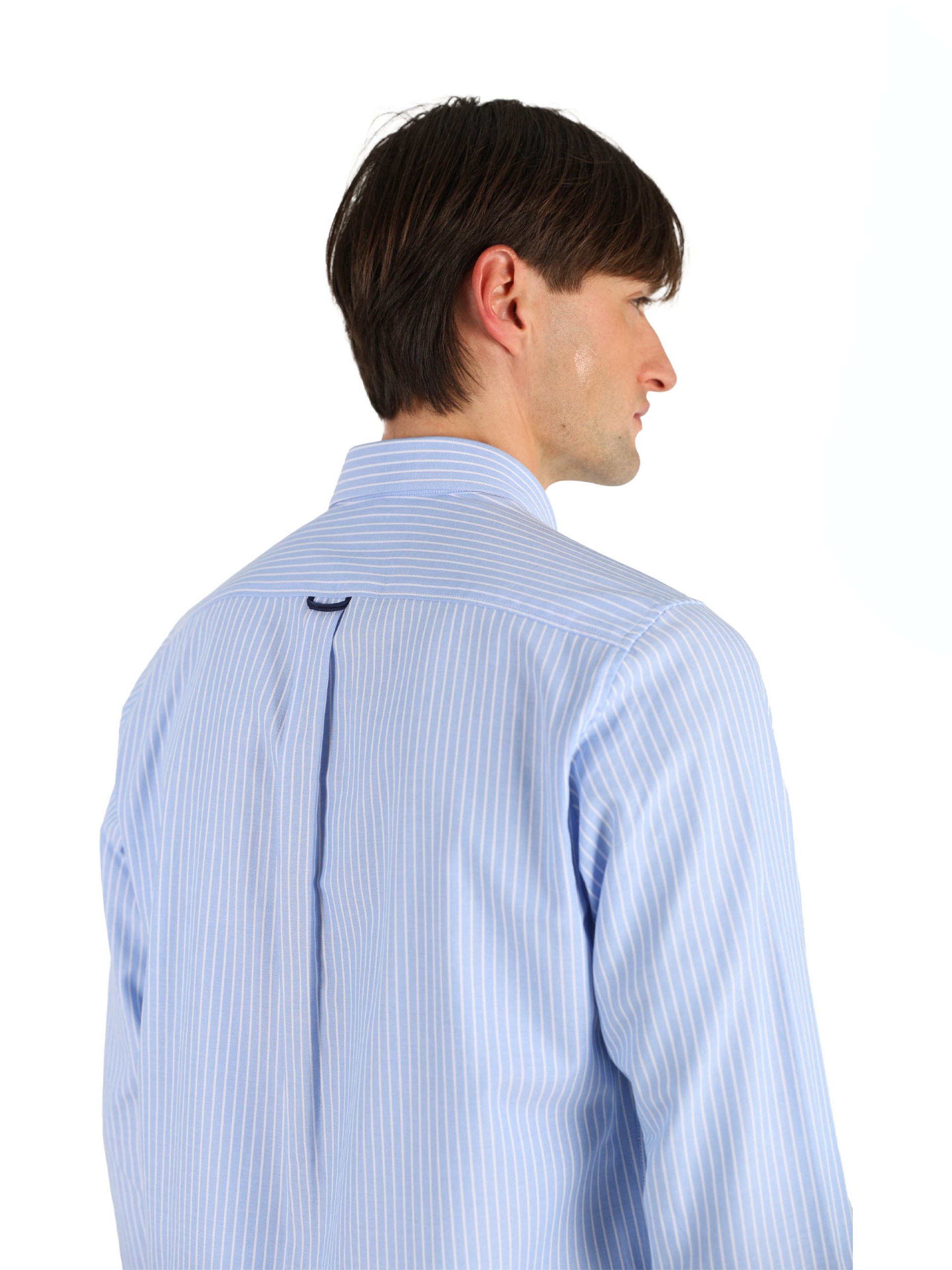 Camisa de 100% algodão às riscas