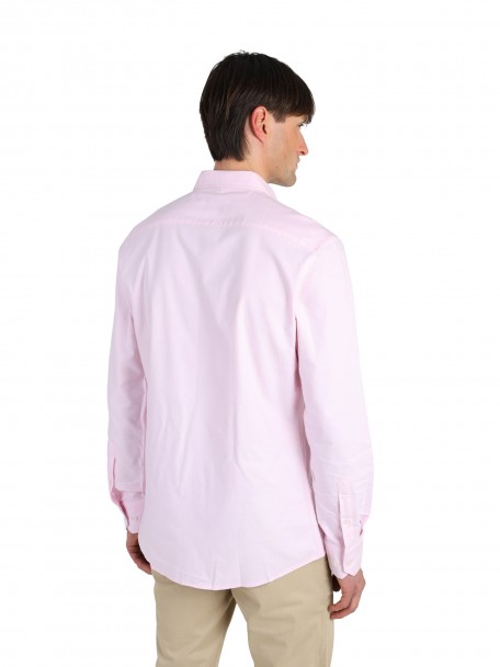 Camisa casual lisa 100% algodão regular fit Camisa casual lisa 100% algodão regular fit