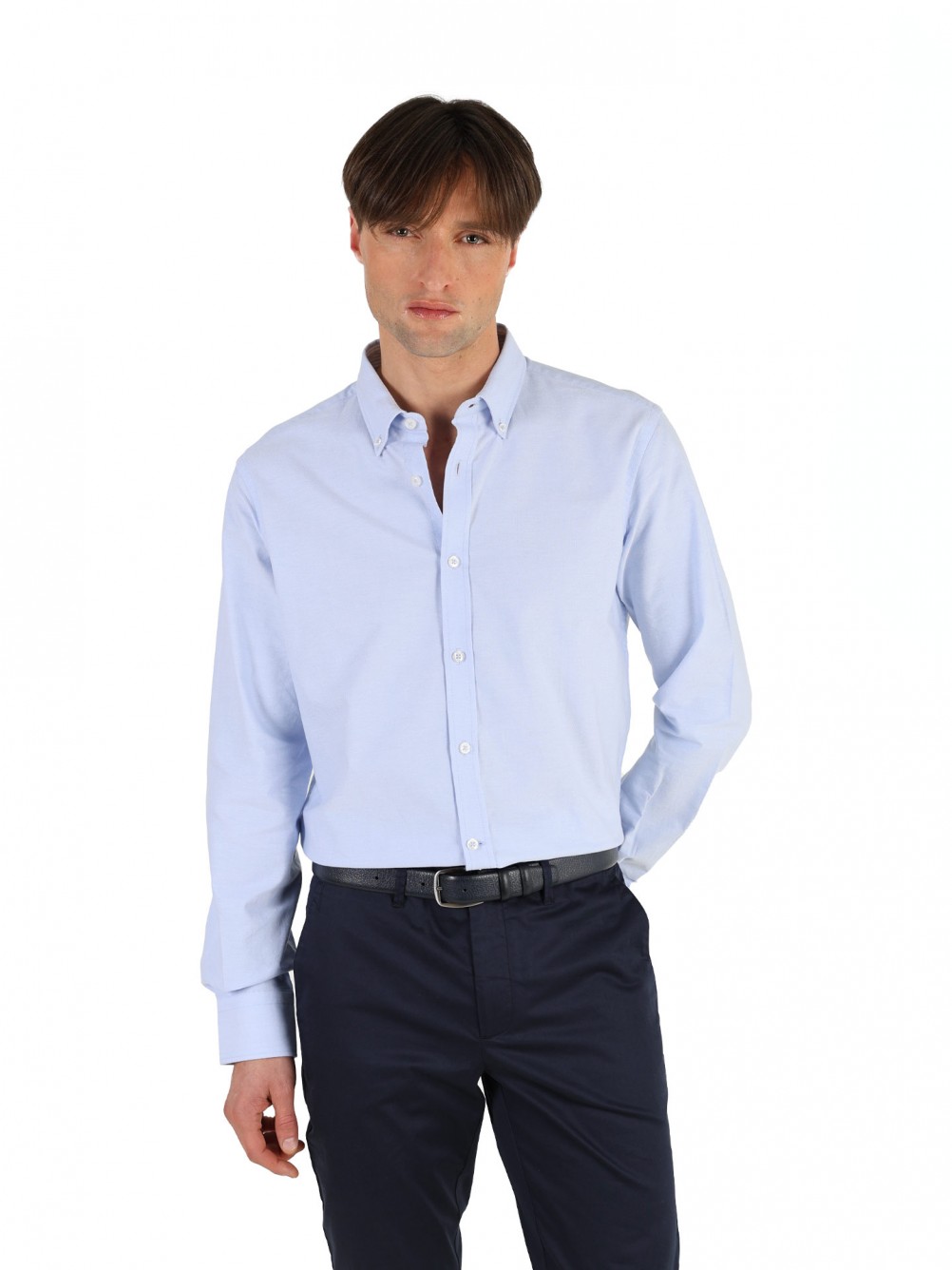Plain casual shirt 100% cotton Regular Fit