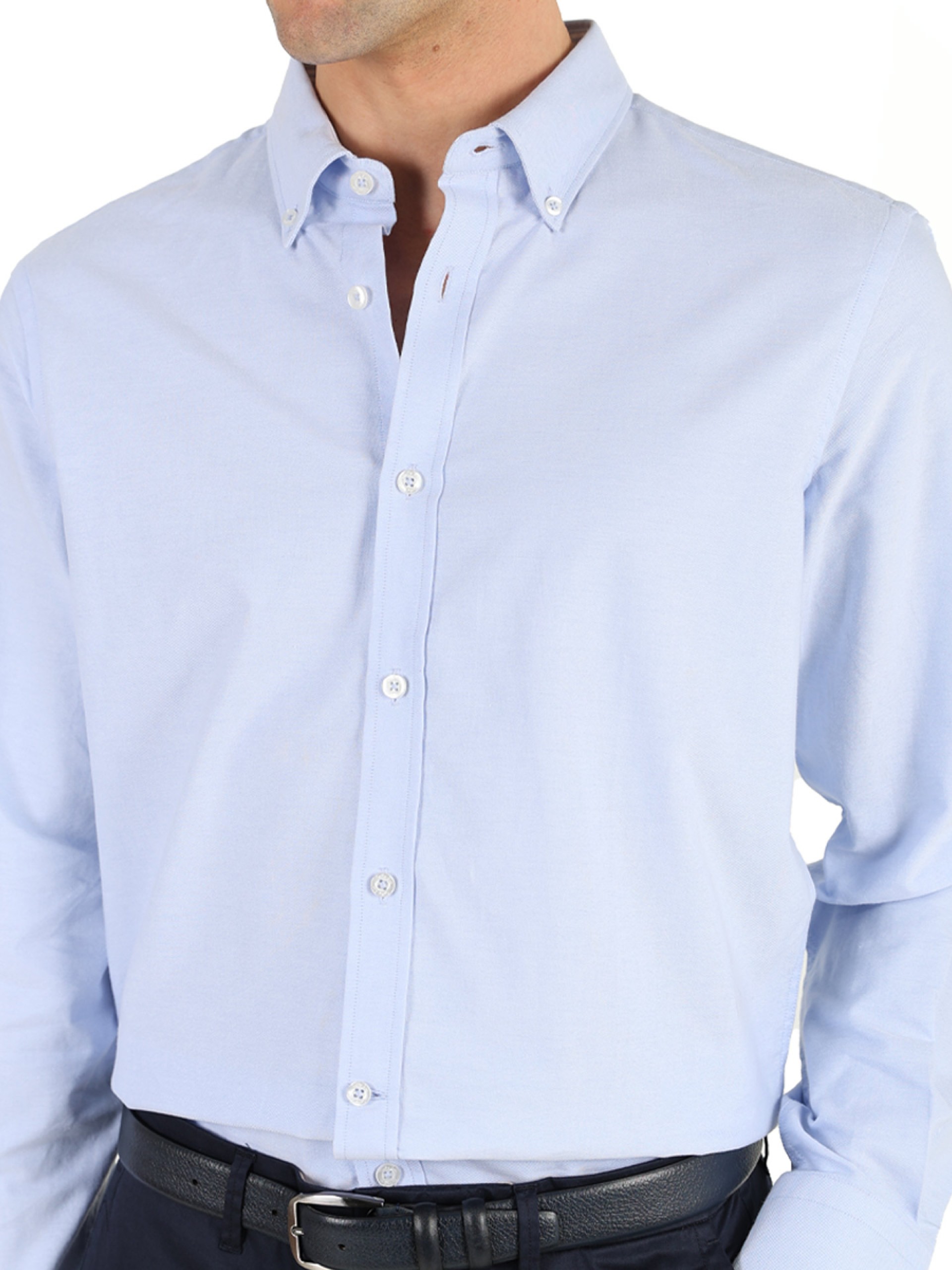 Plain casual shirt 100% cotton Regular Fit