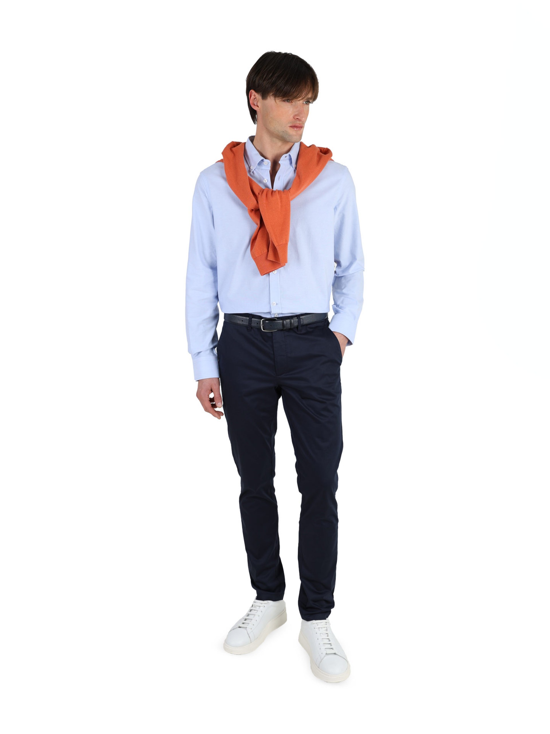 Plain casual shirt 100% cotton Regular Fit