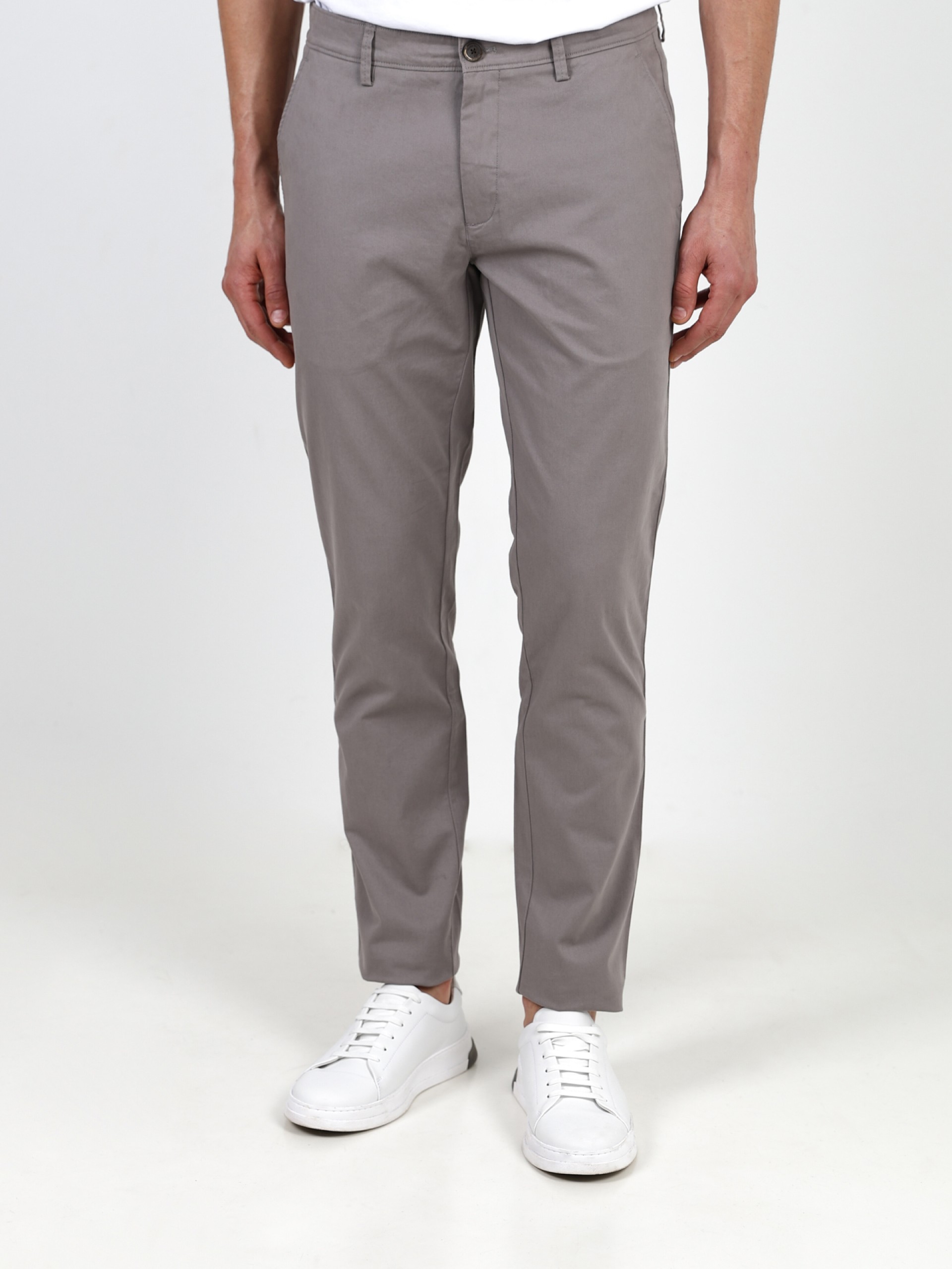 Pantalones chinos de algodón elástico