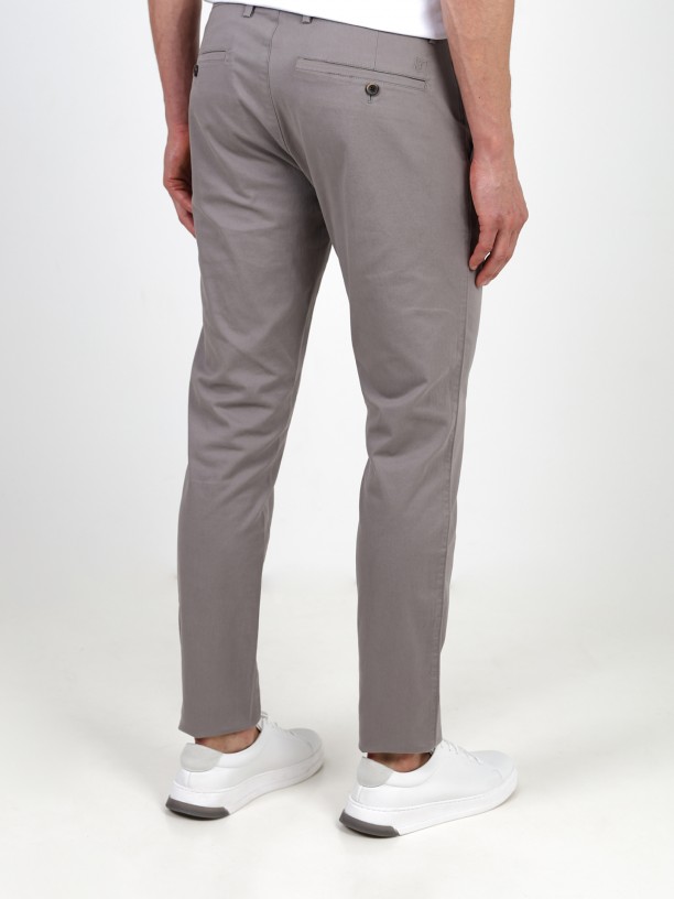 Pantalones chinos de algodn elstico