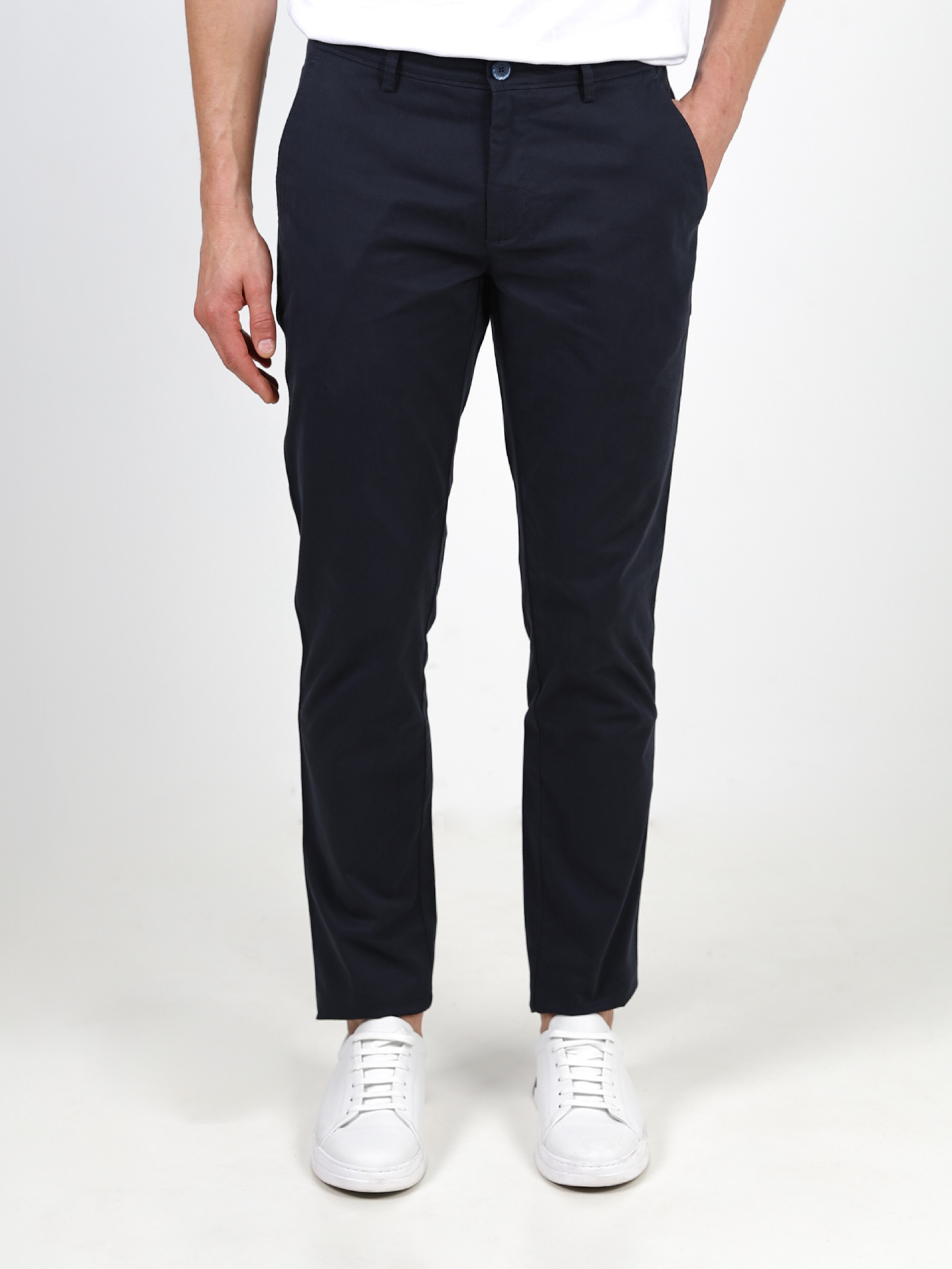 Pantalones chinos de algodón elástico